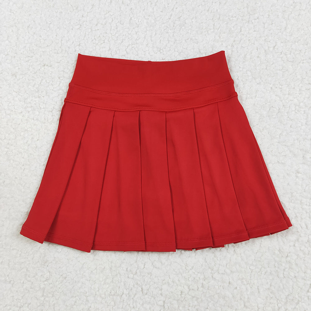 16 Colors Yoga Pleated Active Girls Skirts Sister Wear Summer Bottom Skort