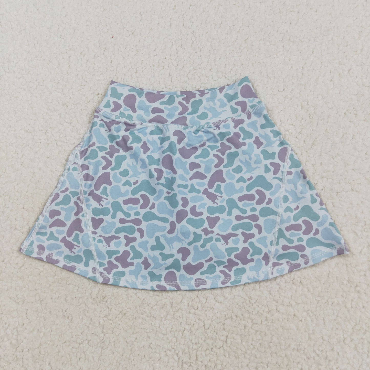 Mama and Me Adult Women Girls Western Green Camo Yoga Active Skirt Shorts Bottoms