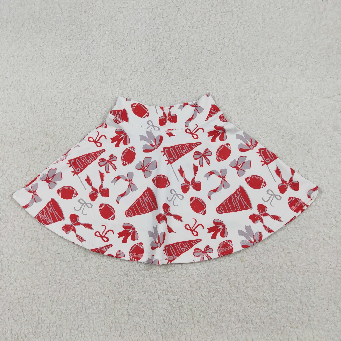 Sibling Baby Girls Bows Footballs Go Team Yoga Active Skirt Shorts Bottom