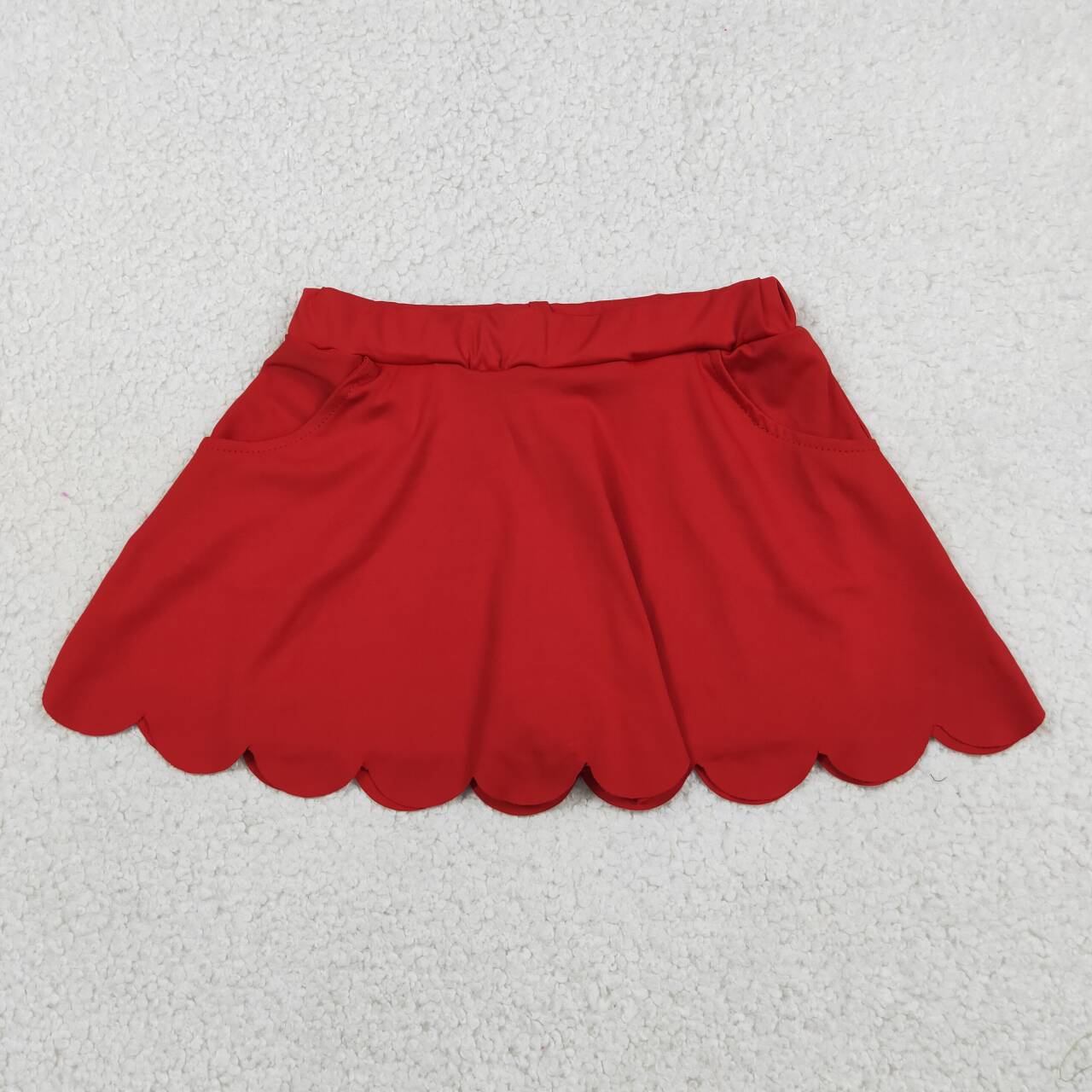 3 Colors Girls Bottom Scallop Yoga Skort Sisters Wear