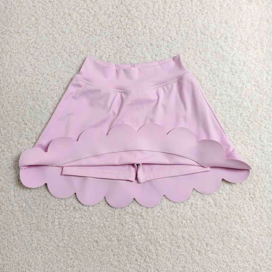 5 Colors Girls Bottom Scallop Yoga Skort Sisters Wear