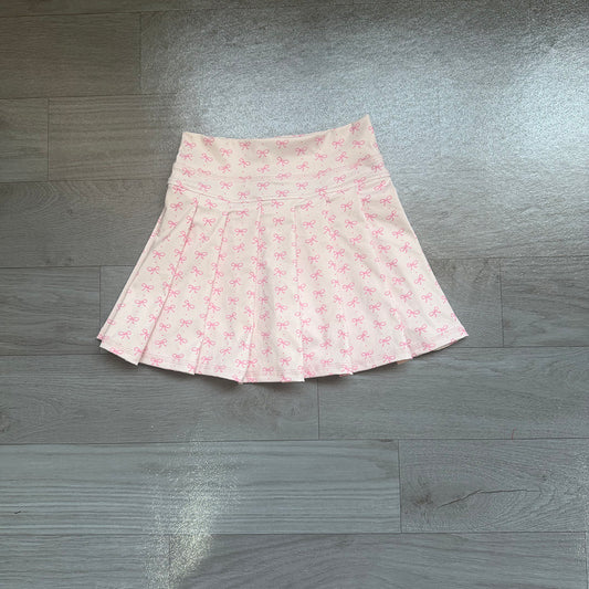5.9 GLK0305 Preorder Pink Bows Girls Bottom Yoga Skirts