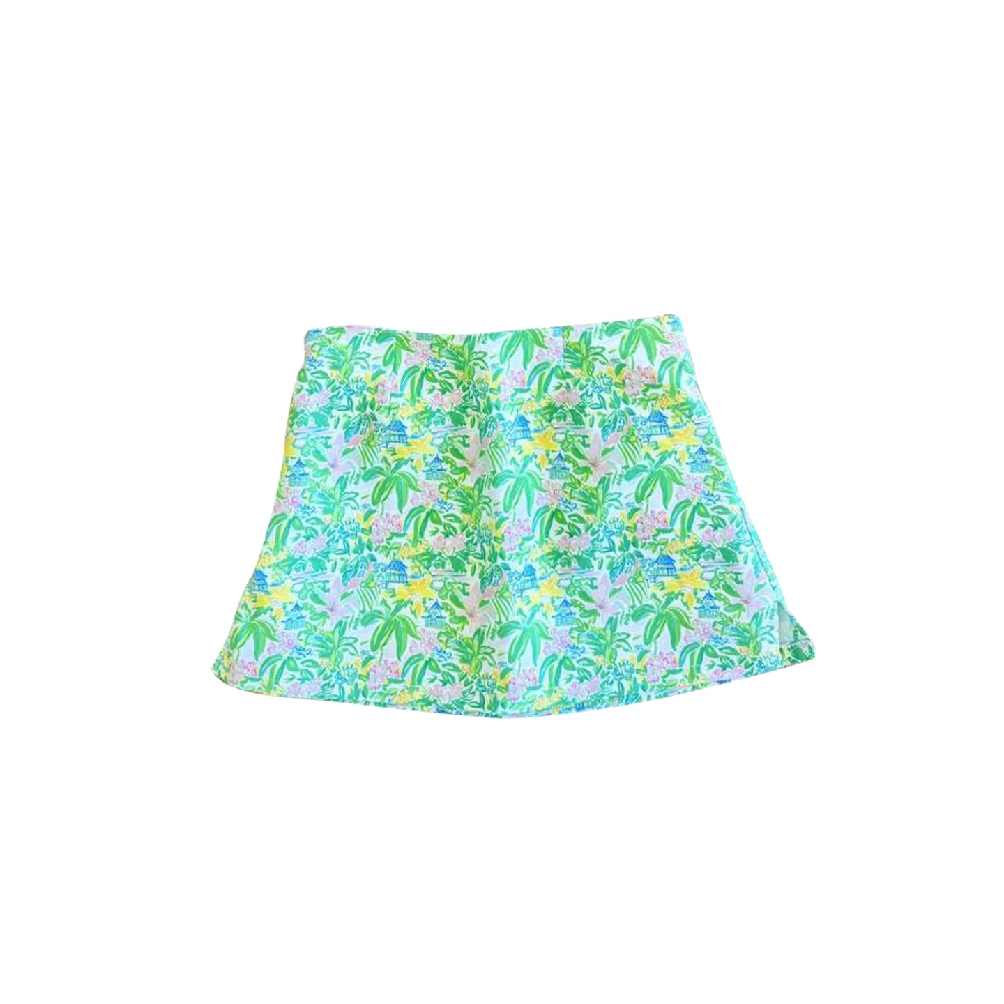 5.9 GLK0311 Preorder Floral Pagoda Girls Bottom Yoga Skirts