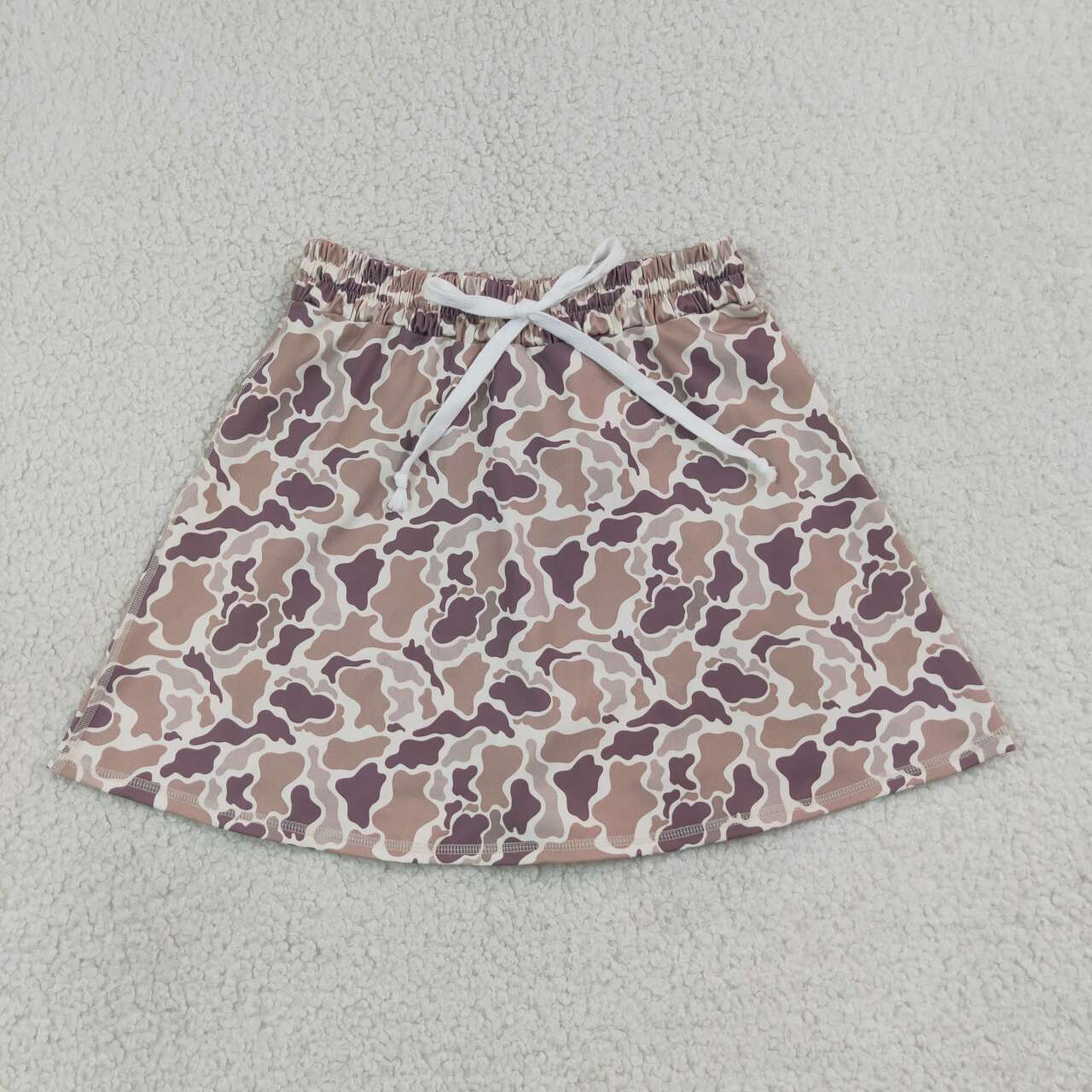 GLK0314 Brown Camo Active Skort Adult Women Hunting Yoga Skirts