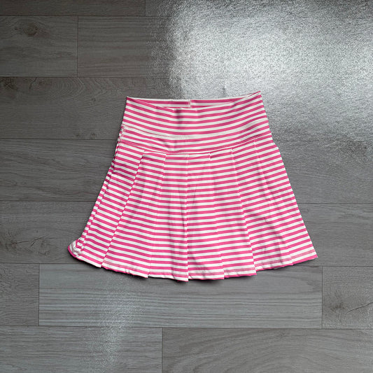 7.21 Preorder GLK0335 Pink Stripes Girls Yoga Bottom Skort