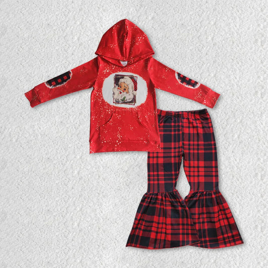 Sibling Baby Girls Christmas Long Sleeve Hoodie Tio with Pants Outfit