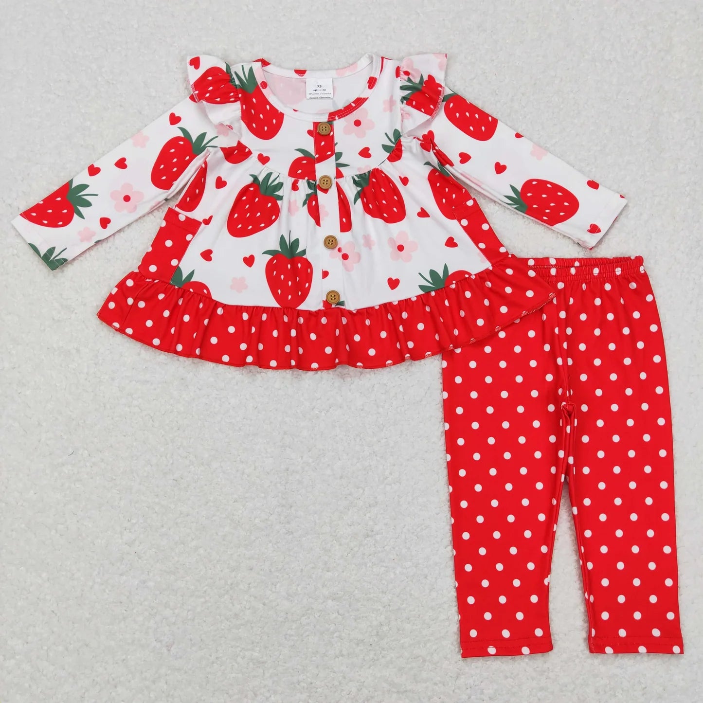 Sibling Baby Girls Long Sleeve Tunic Top with Leggings Outfit