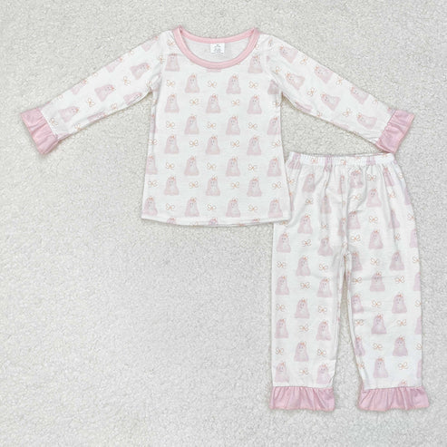 Sibling Baby Girls  Halloween Ghost Pajama Set Romper
