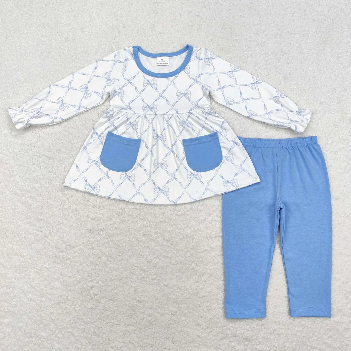 Sibling Baby Girls Long Sleeve Tunic Top with Leggings Outfit