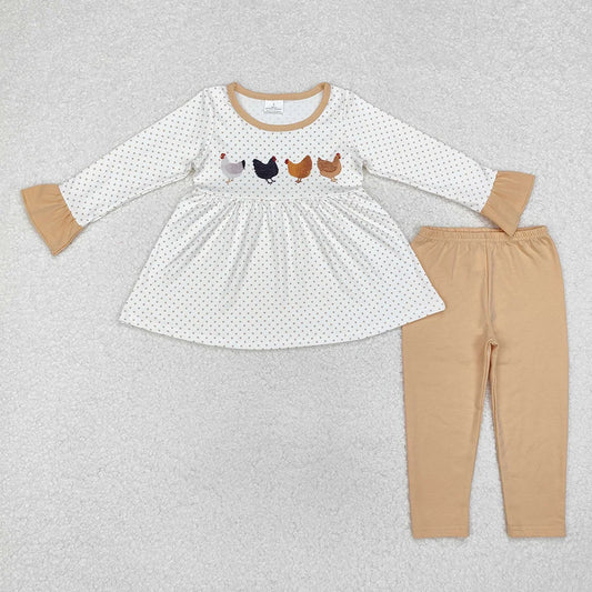 Sibling Girls Boys Chciken Farm Outfit