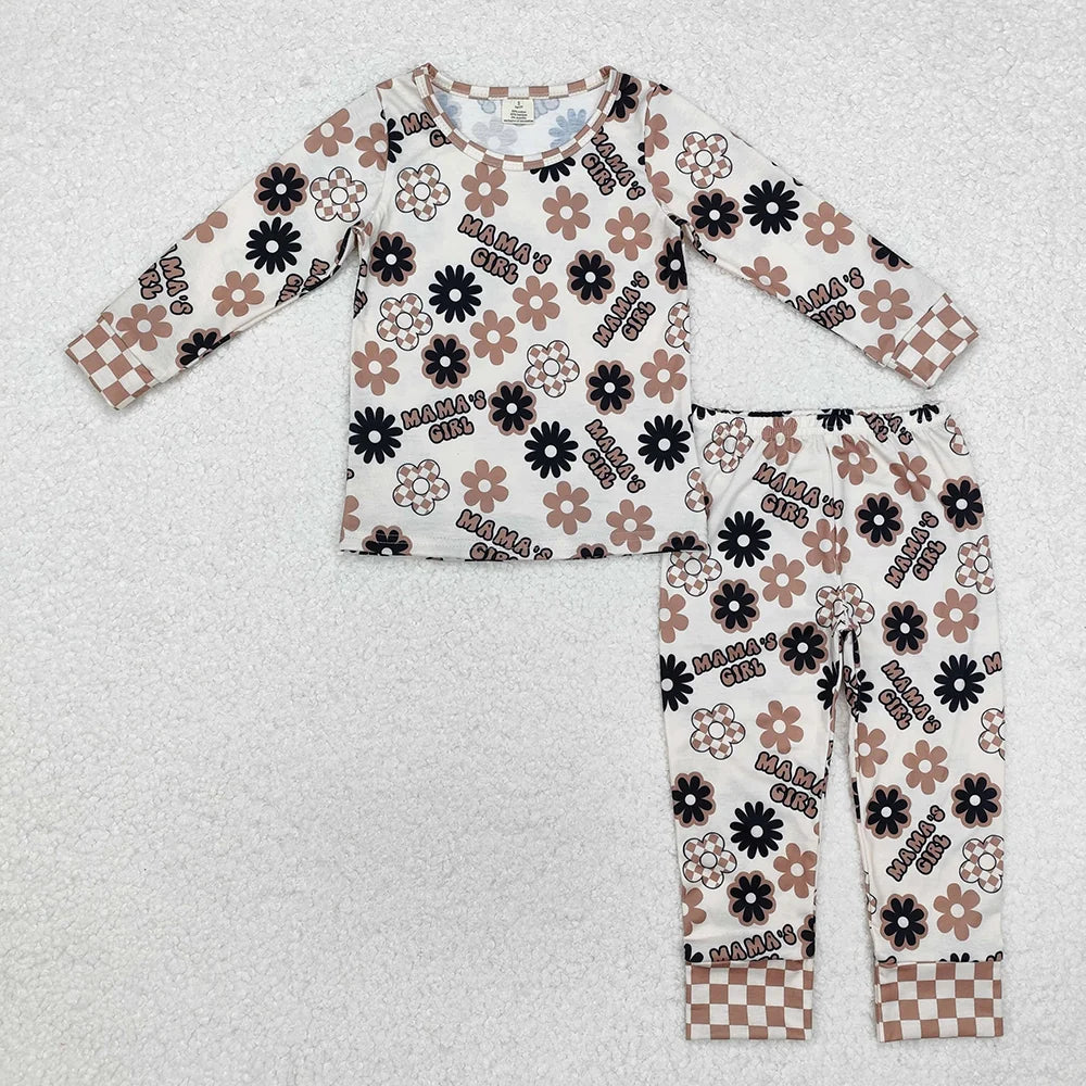 Sibling  Mama's Girl Boy Long Sleeve Pajama Set