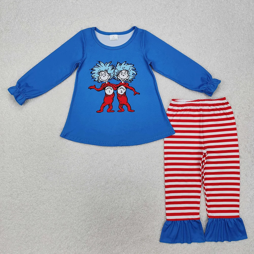 Sibling Baby Girls  Boys Dr Reading Long Sleeve Outfit