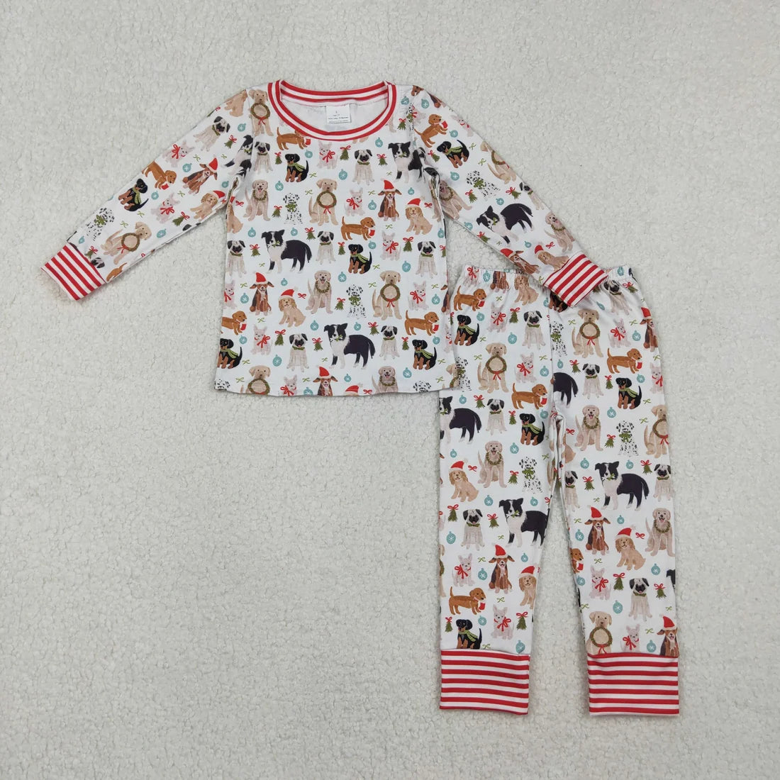 Sibling Baby Girls Christmas Long Sleeve Pajama Set