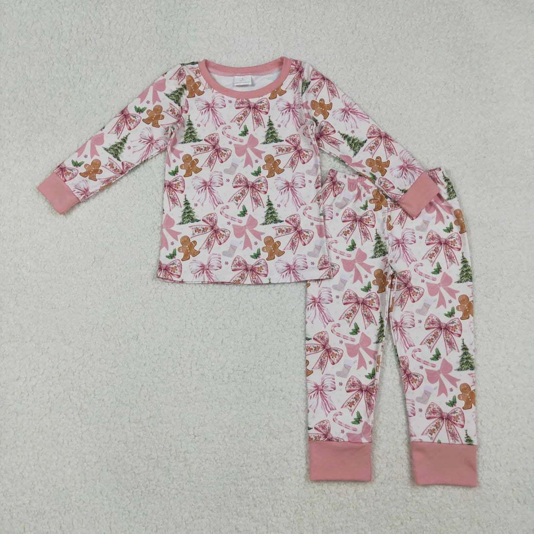 Sibling Baby Girls Christmas Long Sleeve Pajama Set