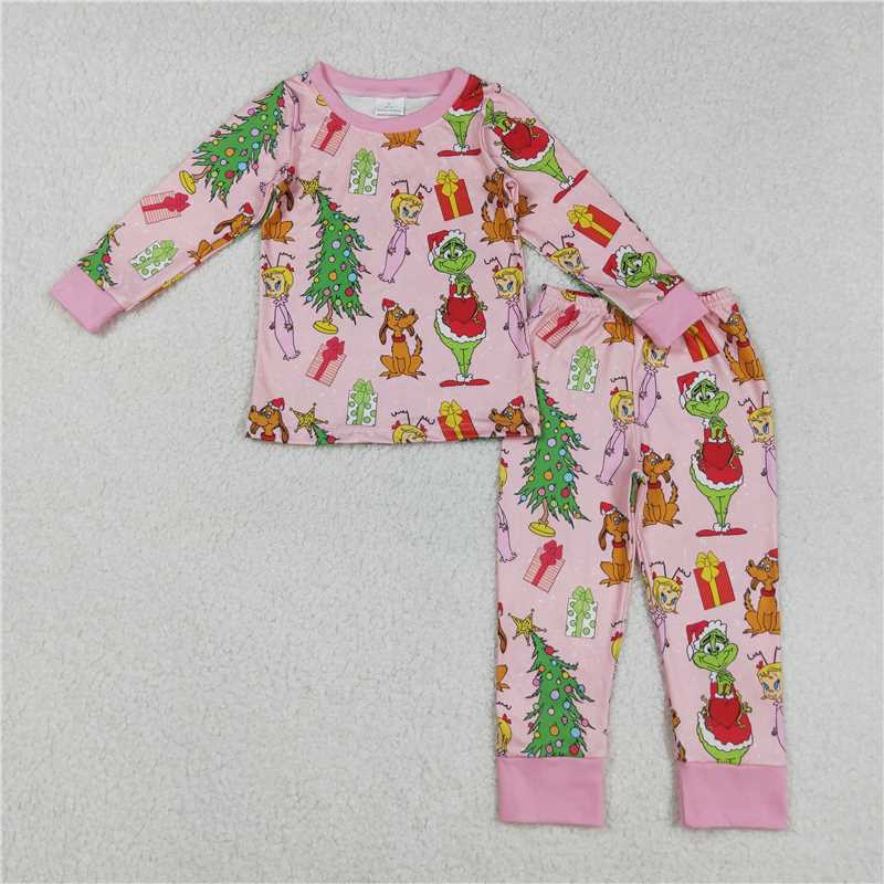 Sibling Toddler Girls Boys Christmas Long Sleeve Pajama Set