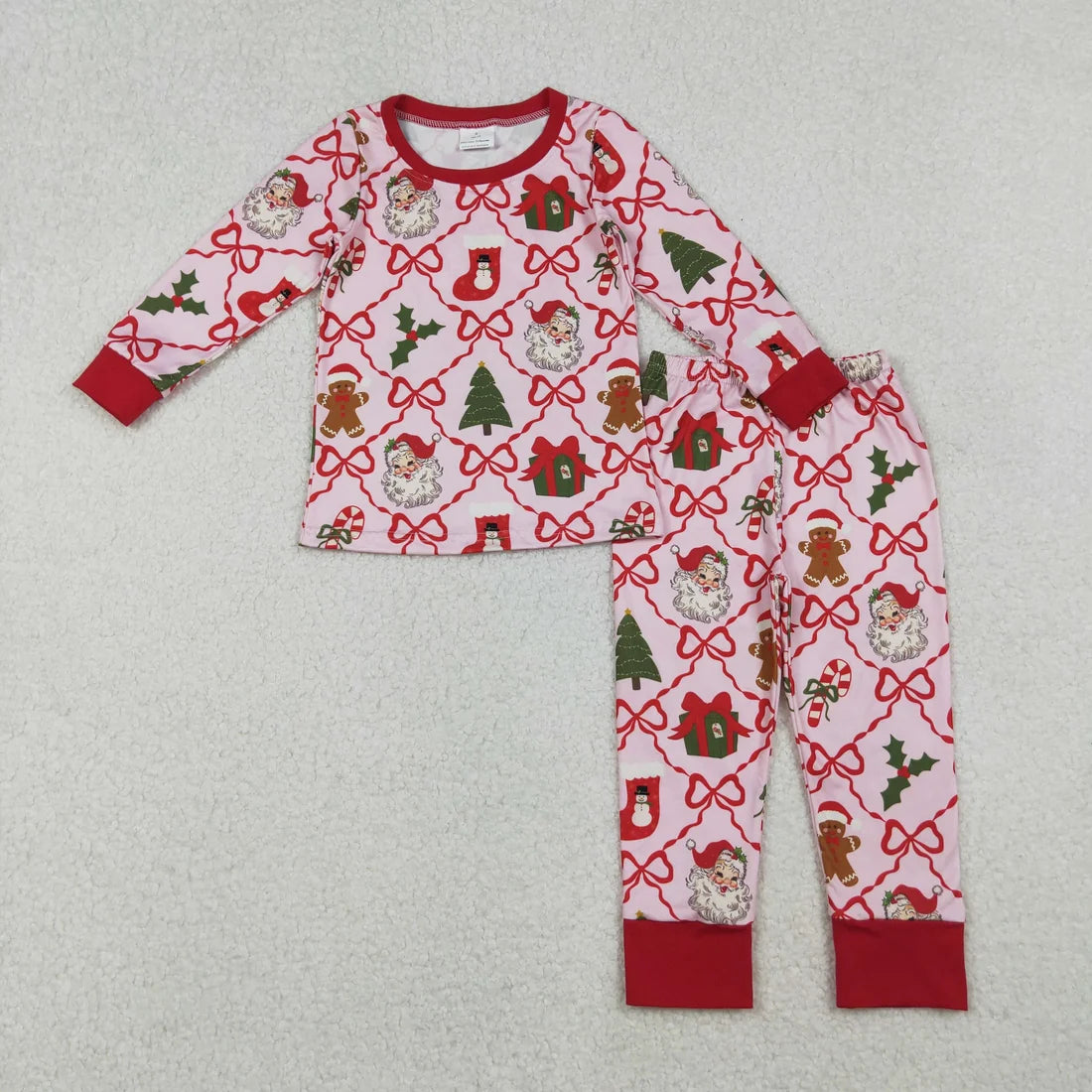 Sibling Baby Girls Christmas Long Sleeve Pajama Set