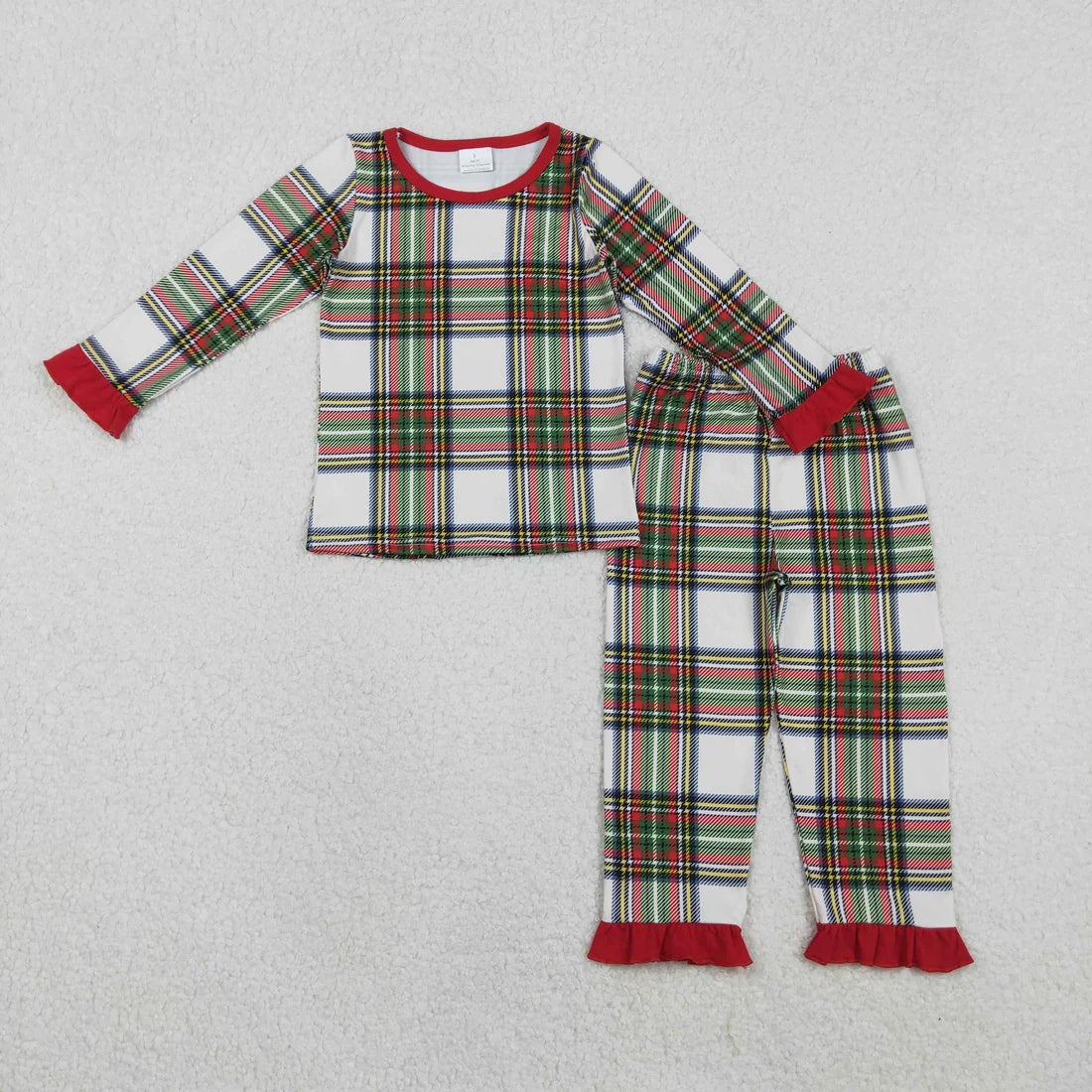 Sibling Baby Girls Christmas Long Sleeve Pajama Set