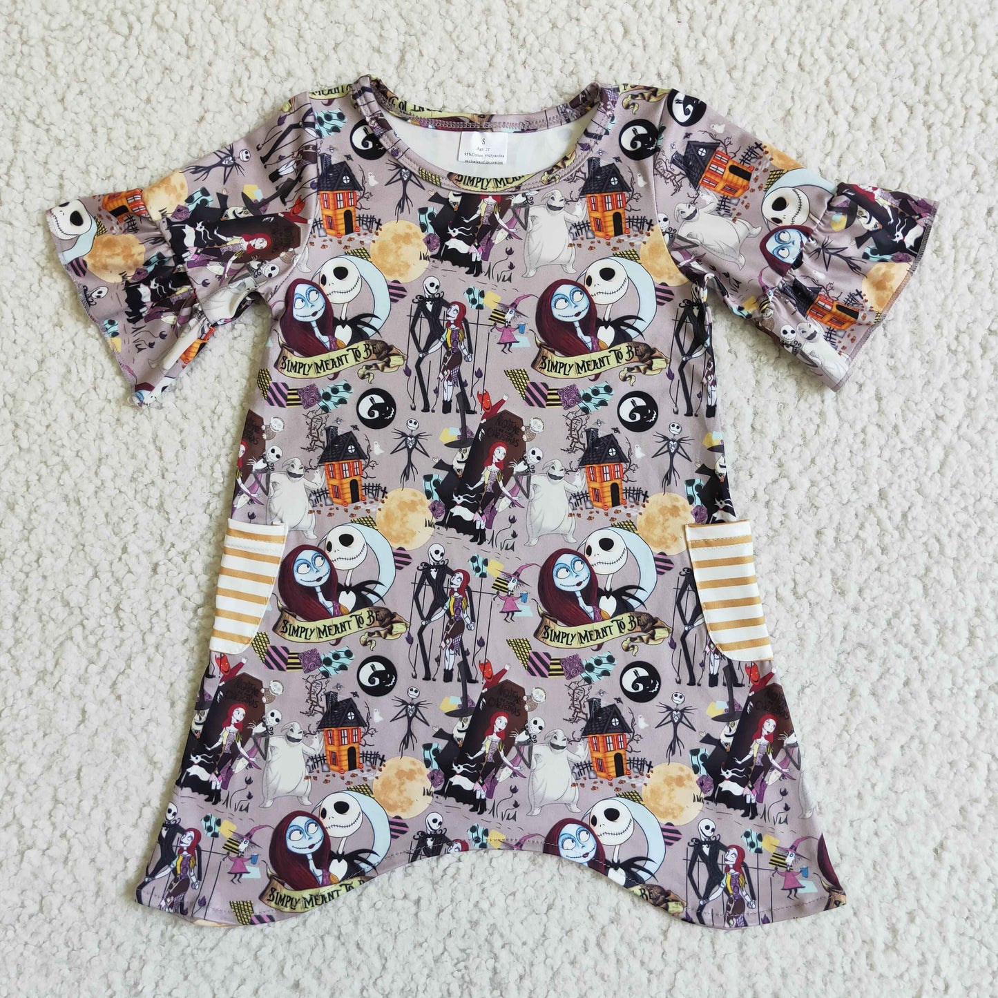 Short sleeve Halloween dress   GSD0111