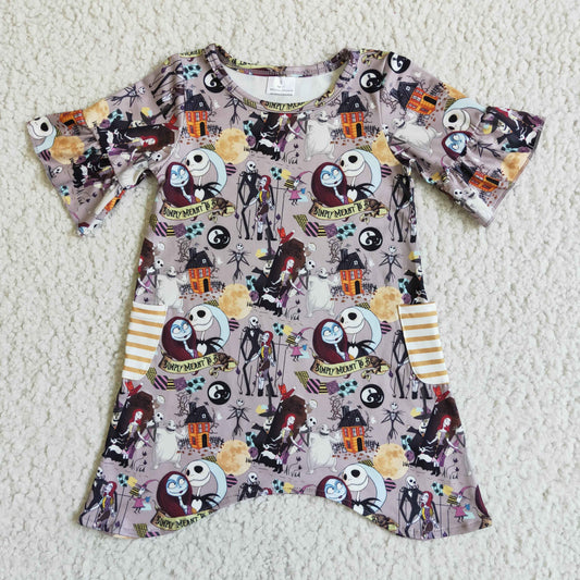Short sleeve Halloween dress   GSD0111