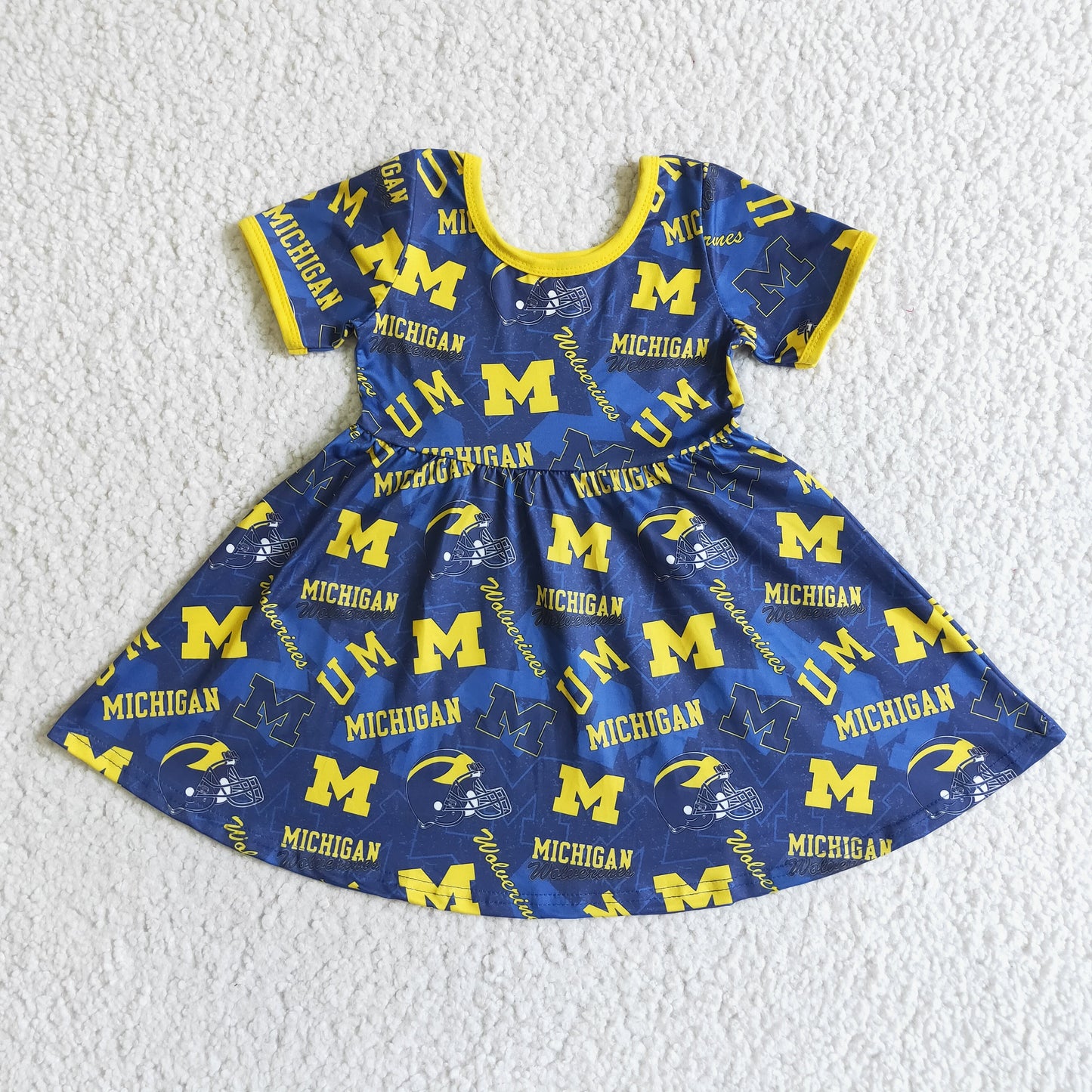 Girls summer knee length dress   GSD0121