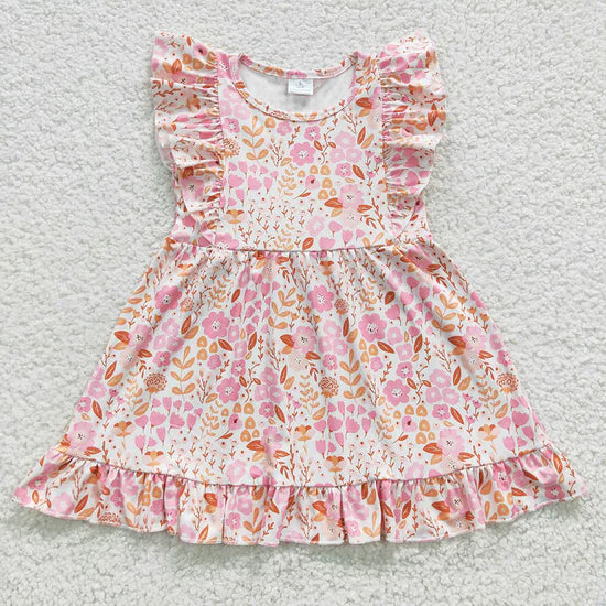 Sibling Sister Baby Girls Ruffles Summer Knee Length Dresses