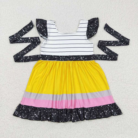 Sibling Baby Girls Back To School Knee Length Dresses
