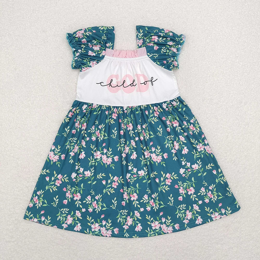 Sibling Baby  Girls Boys  Child Of Dog Floral Dress Outfit Bubble Romper