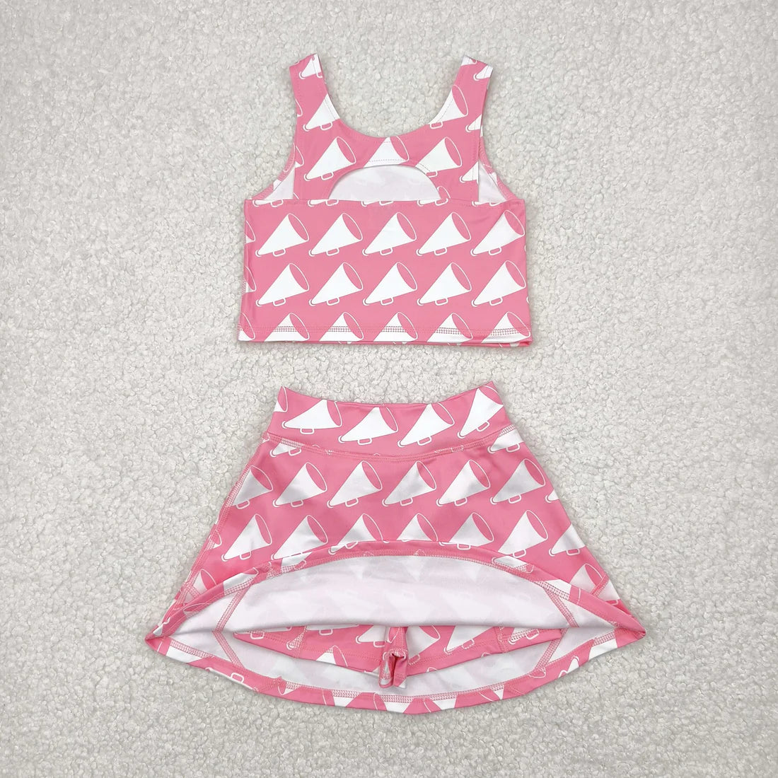 Sibling Baby Girls Football Baseball Cheer Yoga Active Wear Top Shorts Skirts Clothes Sets