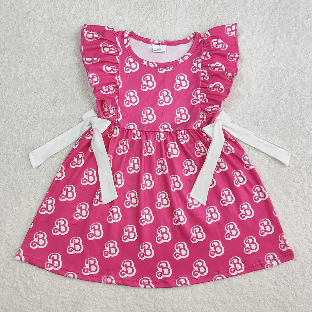Sibling Baby Girls Doll B Bows Rompers Dresses