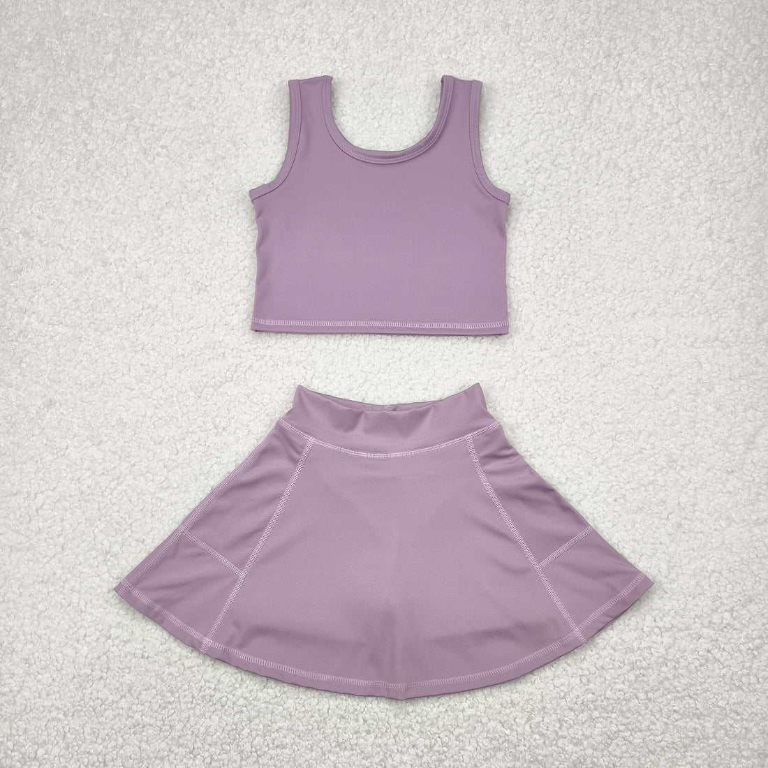 Sibling Baby Girls Colorful Vests Skirt Shorts Yoga Active Clothes Sets