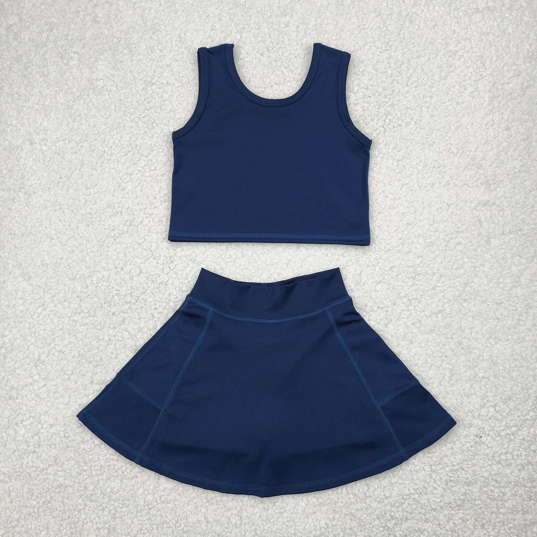 Sibling Baby Girls Colorful Vests Skirt Shorts Yoga Active Clothes Sets