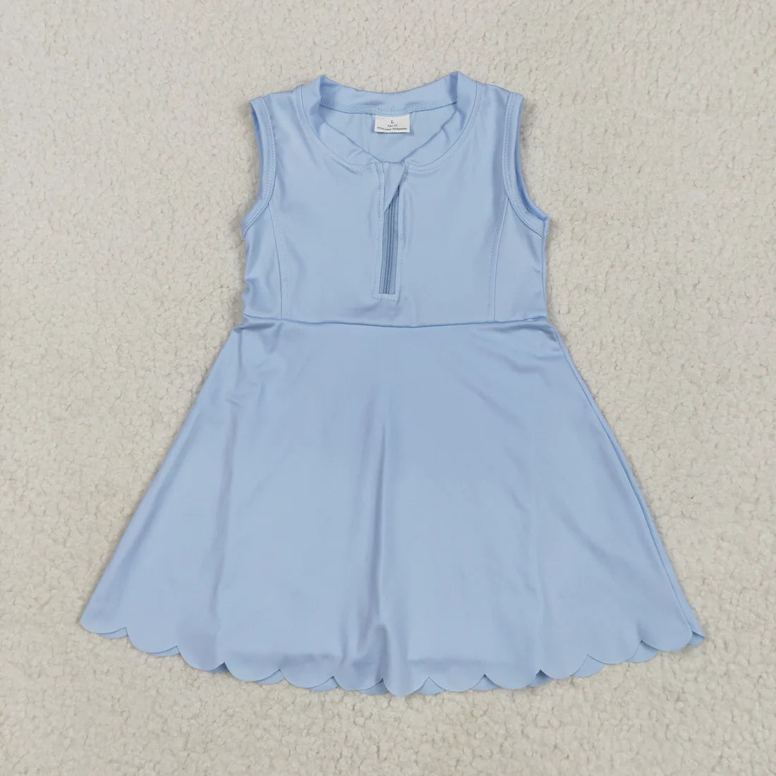 Sibling Baby Girls Yoga Zip Active Wear Skort Knee Length Dresses