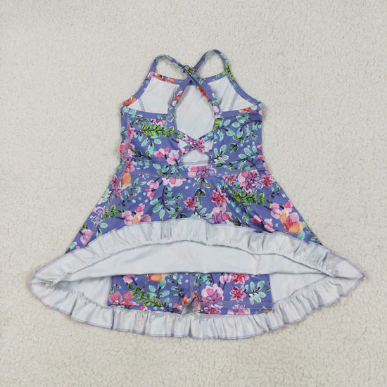 Sibling Baby Girls Straps Sports Wear Yoga Athletic Knee Length Dresses