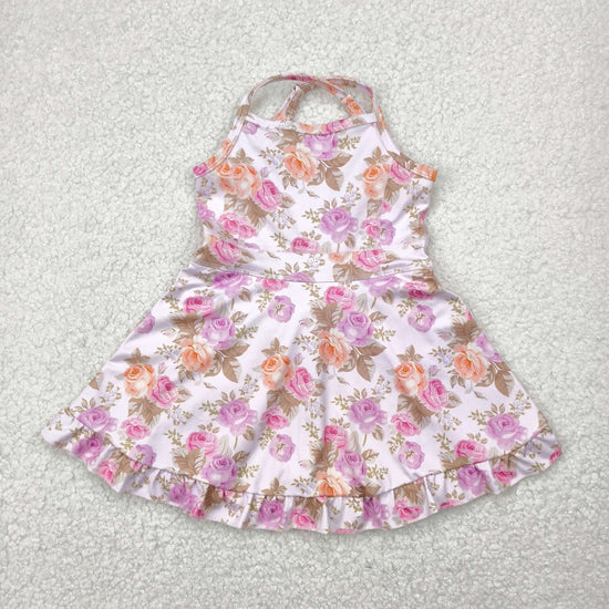 Sibling Baby Girls Straps Sports Wear Yoga Athletic Knee Length Dresses