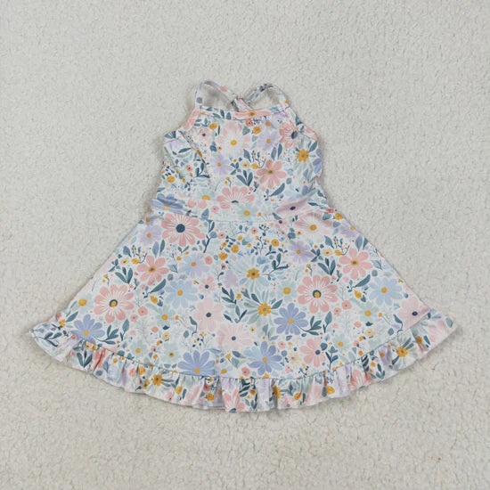 Sibling Baby Girls Straps Sports Wear Yoga Athletic Knee Length Dresses