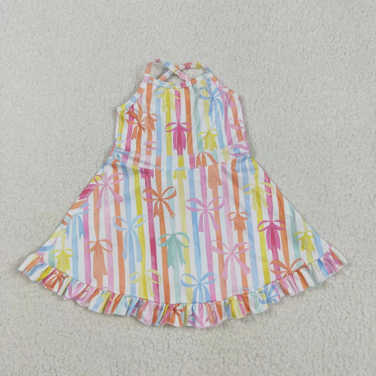Sibling Baby Girls Straps Sports Wear Yoga Athletic Knee Length Dresses