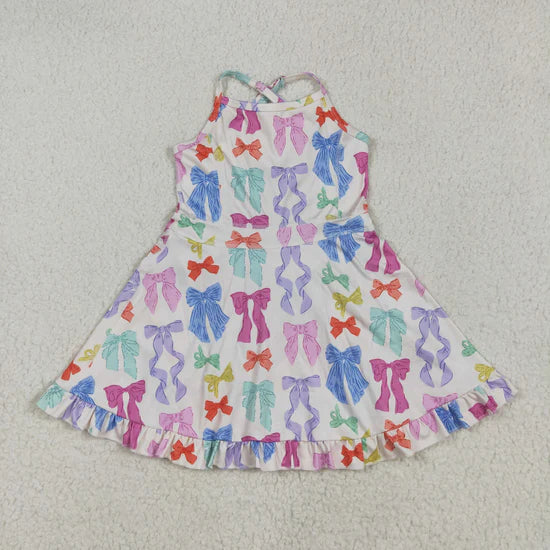 Sibling Baby Girls Straps Sports Wear Yoga Athletic Knee Length Dresses