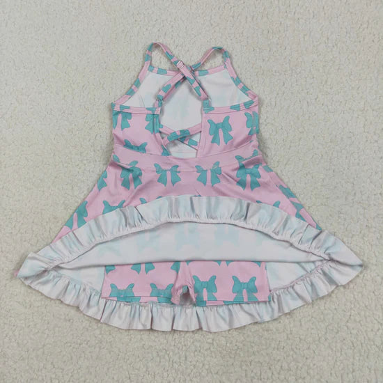 Sibling Baby Girls Straps Sports Wear Yoga Athletic Knee Length Dresses
