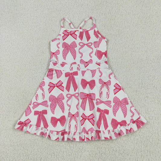 Sibling Baby Girls Straps Sports Wear Yoga Athletic Knee Length Dresses