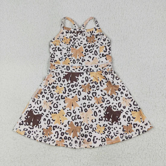 Sibling Baby Girls Straps Sports Wear Yoga Athletic Knee Length Dresses