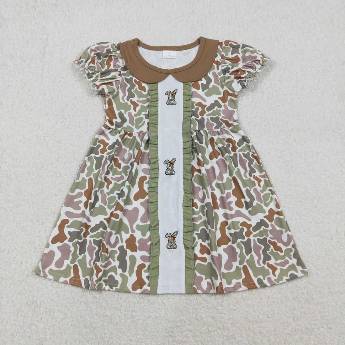 Sibling Baby Boys Girls   Embrodiery Camo Rabbits Shorts and Pants Set