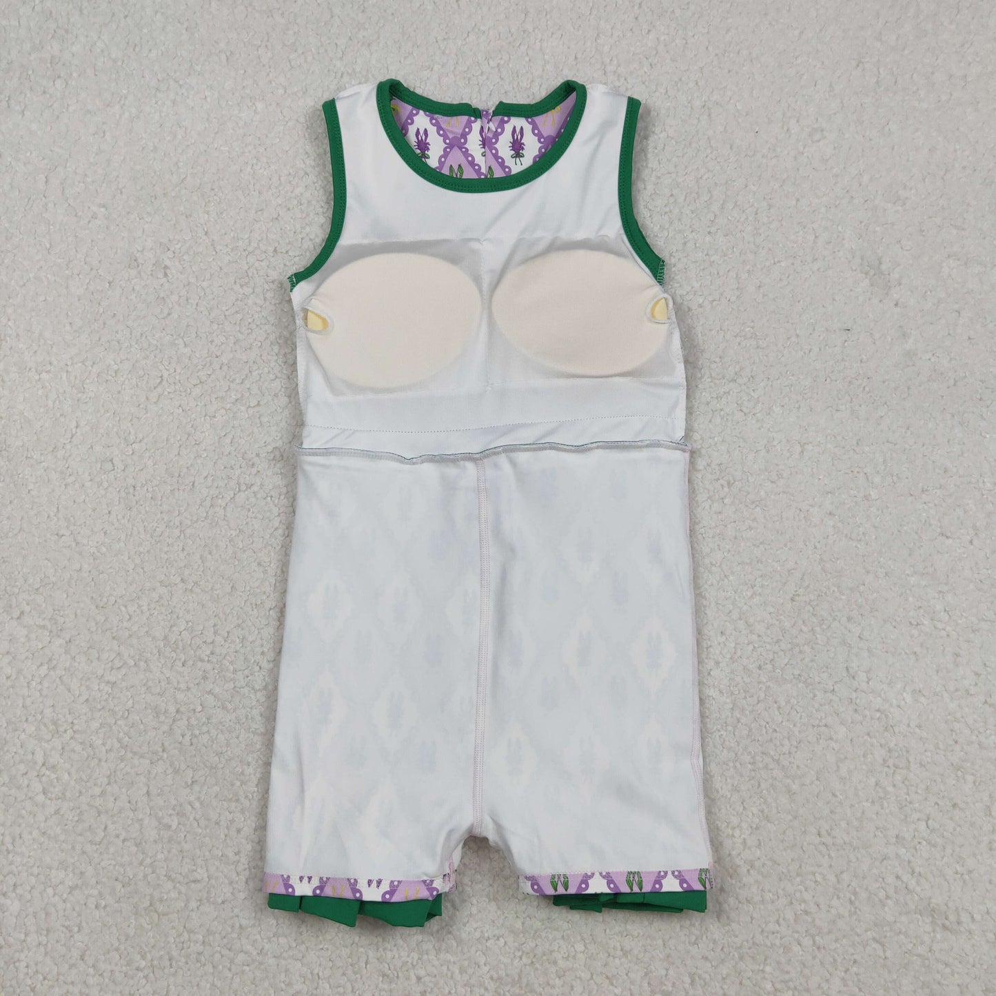 Sibling Baby Girls Sleeveless Mardigras Yoga Active Shorts Knee Length Dresses