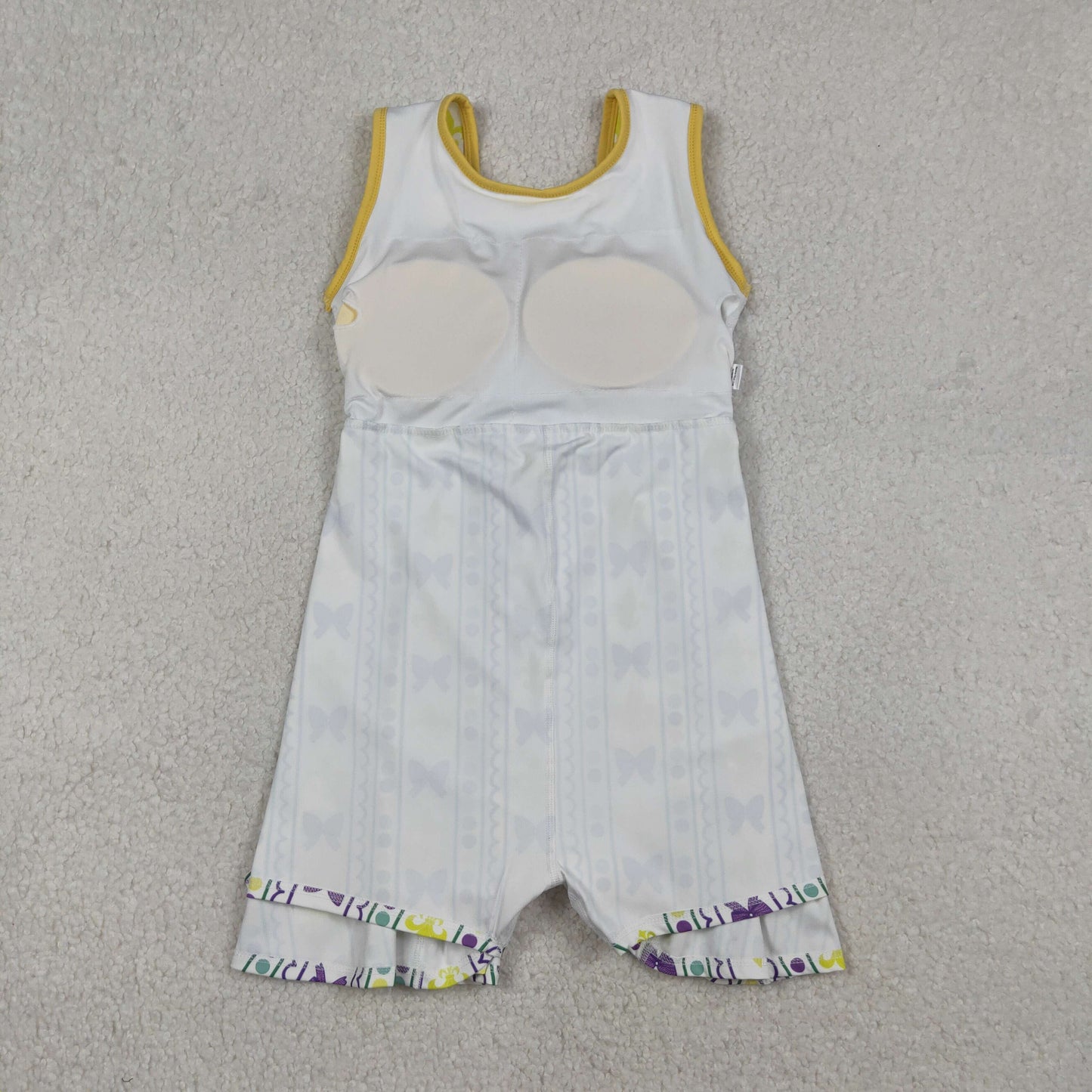 Sibling Baby Girls Mardigras Bows Anchors Stripe Yoga Active Shorts Knee Length Dress Skorts Clothes Sets