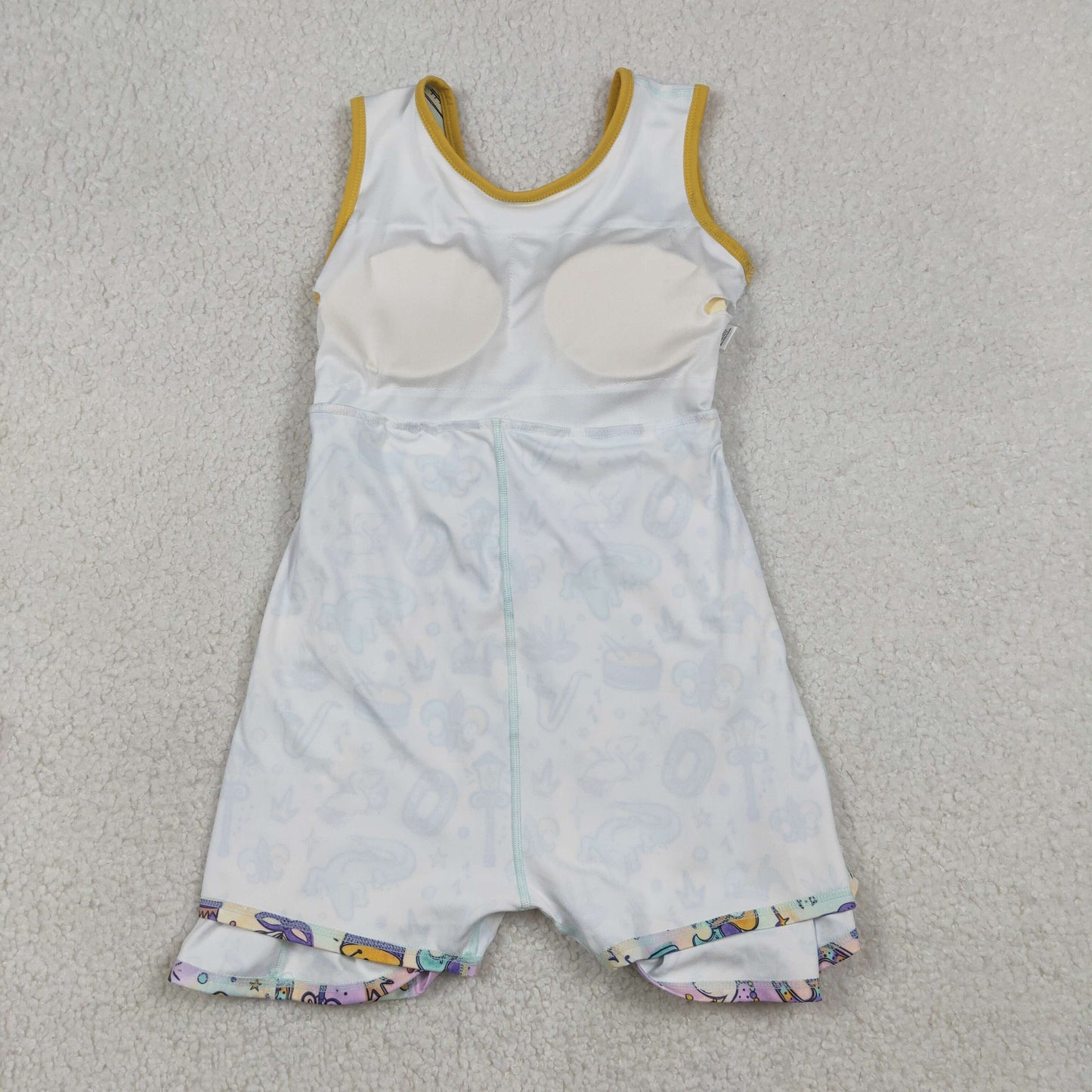 Sibling Baby Girls Sleeveless Mardigras Yoga Active Shorts Knee Length Dresses