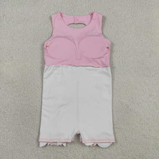 8 Colors Sleeveless Bows Shorts Baby Girls Scallop Knee Length Dresses Sisters Wear