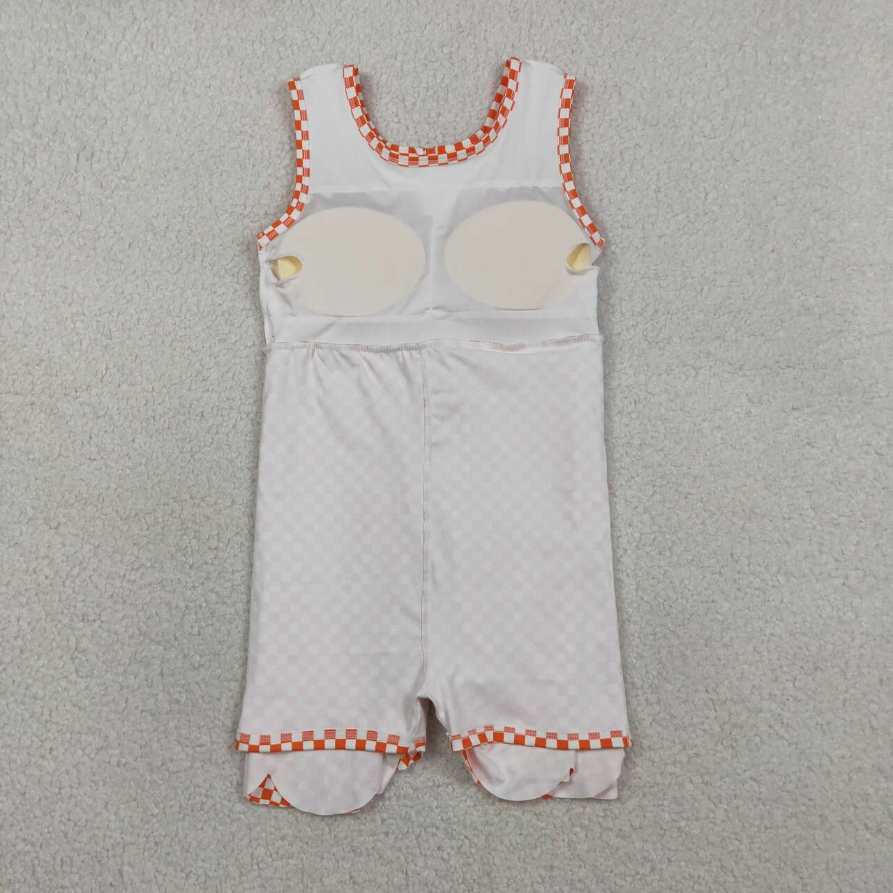 Sibling Baby Girls Blue Orange Gingham Sleeveless Active Dress