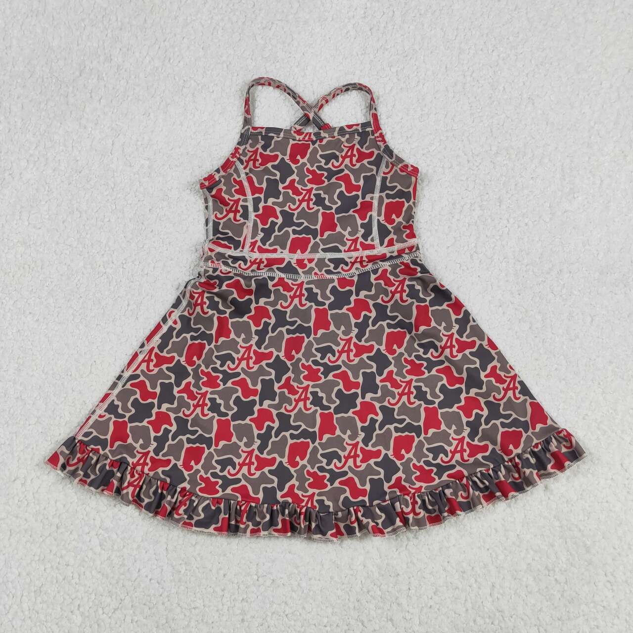 12 Colors Team Camouflage & Leopard Girls Strap Yoga Dress Sisters Wear