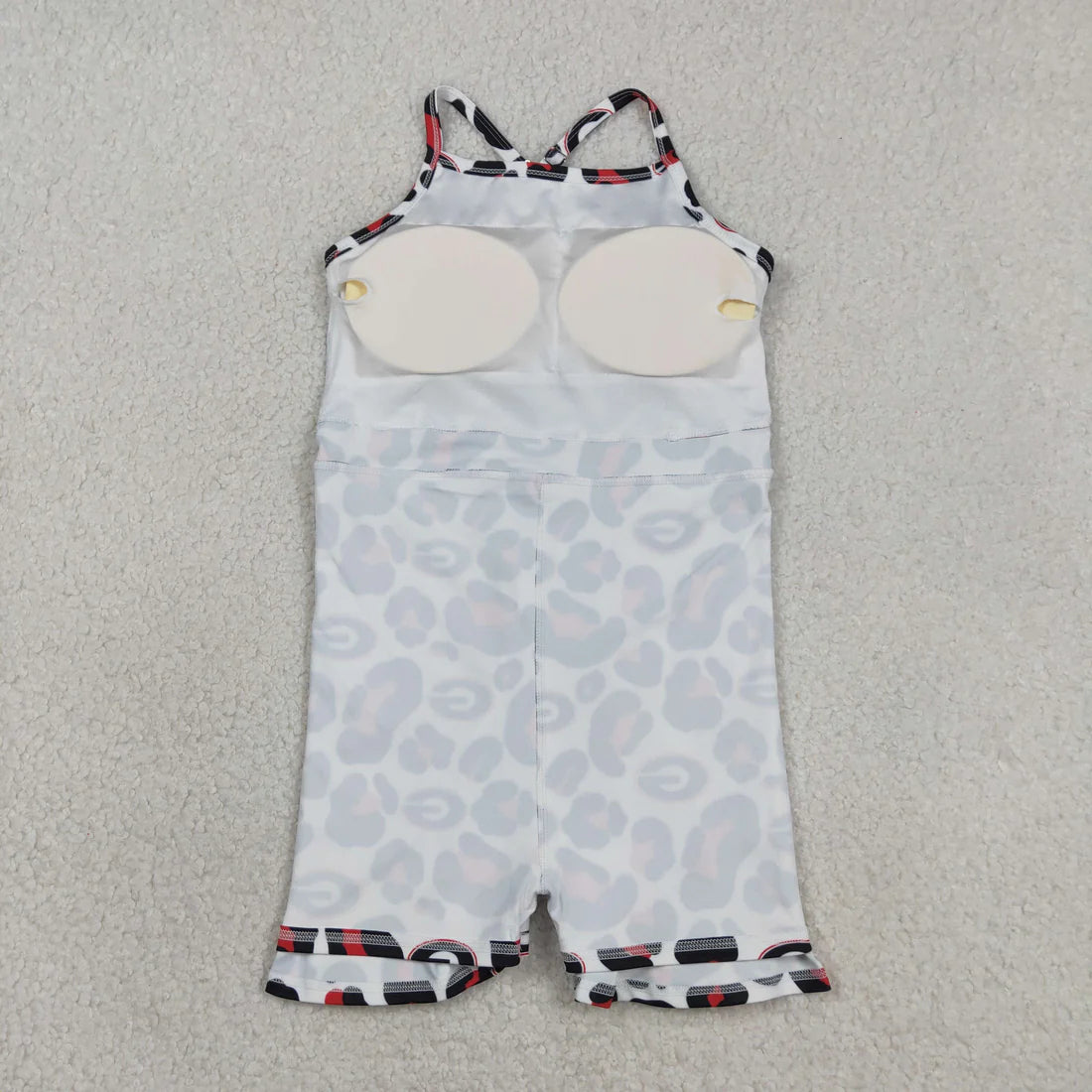 10 Colors Sibling Baby Girls Strap Leopard Team Yoga Active Short Team Knee Length Dresses