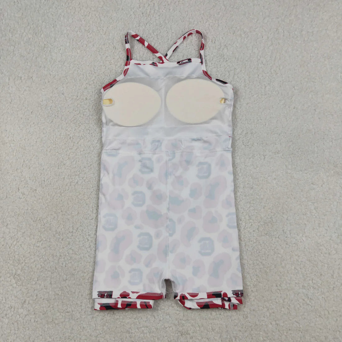 10 Colors Sibling Baby Girls Strap Leopard Team Yoga Active Short Team Knee Length Dresses