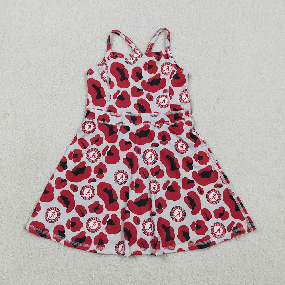 12 Colors Team Camouflage & Leopard Girls Strap Yoga Dress Sisters Wear